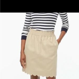 J. Crew Linen Pull-on Skirt